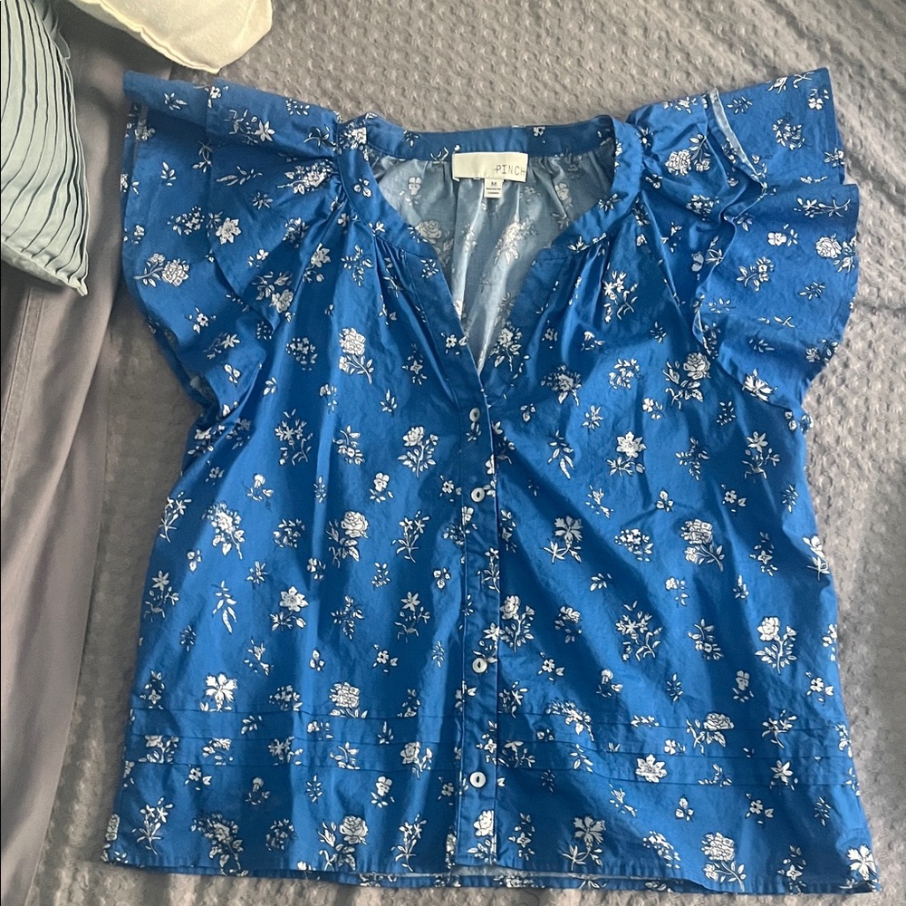 Pinch Blue Floral Blouse